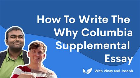 how to write the columbia supplemental essays on writing your own story